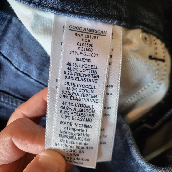 EUC Good American Good Legs High Rise Skinny Jeans Size 4 style GL103T - Picture 8 of 13